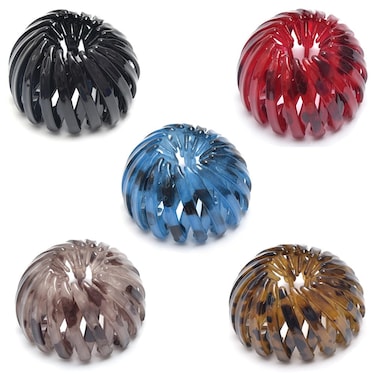 5 Pcs Bird Nest Shaped Hair Clips Expandable Ponytail Holder Clip Hair Donut Bun Maker Ponytail Buckle Hairstyle Tools Hair Accessories