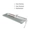 Heat Resistant Travel Mat Pouch for Hair Straighteners, Crimping Irons, Curling Wands, Flat Irons and Hair Styling Tools (1 Pack, Gray)