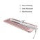 Silicone Heat Resistant Travel Pouch for Hair Straighteners, Crimping Irons, Curling Wands, Flat Irons, and Styling Tools (1 Pack, Pink)