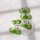 ZIUGLIKAL 5PCS Handmade Crochet Frog Clips Funny &amp; Cute Animal Hair Clips Animal Theme Hair Clips For Girls Teenage Girls Women