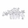 2pcs/Set Rhinestone Hair Combs,Bridal Hair Comb Flower Crystal Headpieces Bridesmaids Hair Side Combs Wedding Hair Accessories