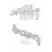 2pcs/Set Rhinestone Hair Combs,Bridal Hair Comb Flower Crystal Headpieces Bridesmaids Hair Side Combs Wedding Hair Accessories