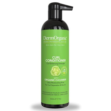 DermOrganic Organic Cucumber Curl Care &ndash; Sulfate Free, Color Safe, Hydrating &ndash; Conditioner &ndash; 17oz