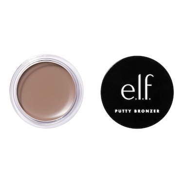 e.l.f. Putty Bronzer, Creamy &amp; Highly Pigmented Formula, Creates a Long-Lasting Bronzed Glow, Infused with Argan Oil &amp; Vitamin E, Feelin&rsquo; Shady, 0.35 Oz (10g)