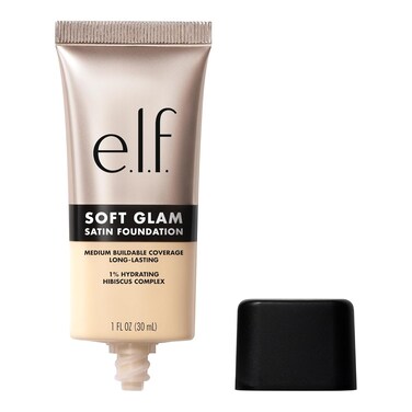 e.l.f. Soft Glam Foundation, Medium Coverage, Long-Lasting &amp; Buildable Foundation For A Smooth, Satin Finish, Vegan &amp; Cruelty-Free, 12 Fair Warm