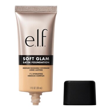 e.l.f. Soft Glam Foundation, Medium Coverage, Long-Lasting &amp; Buildable Foundation For A Smooth, Satin Finish, Vegan &amp; Cruelty-Free, 24 Light Warm