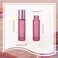 Kesell 10 Pack - 10ml Refillable Frosted Glass Roller Bottles Vials with Stainless Steel Roller Ball and Aluminum Cap - Pink Color