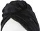 Super Absorbent Quick Dry Spa Bath Wrap Shower Skirt and Hair Drying Turban - 2pc Set (One-Size, Black)