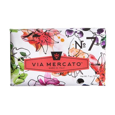 Italian Soap Bar (200 g), No. 7 - Peach, Fig Blossom &amp; Rose