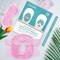 Face Eye Mask Ice Pack for Reducing Puffiness, Bags Under Eyes, Puffy Dark Circles, Migraine,Hot/Cold Pack with Soft Plush Backing (Pink-(1*Eye Mask+1*Face Mask))