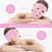 Face Eye Mask Ice Pack for Reducing Puffiness, Bags Under Eyes, Puffy Dark Circles, Migraine,Hot/Cold Pack with Soft Plush Backing (Pink-(1*Eye Mask+1*Face Mask))