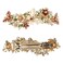 Lawie 4 Pack Fancy Delicate Floral Butterfly Leaf Jeweled Gems Rhinestone Glitter Sparkly Metal Hair Clips Snap Barrettes Grip Hairpins Clamp Thick Hair Ponytail Holder Bun Accessories for Women