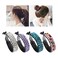 Lawie 4 Pack Very Big Rhinestone Gem Jeweled Glitter Sparkly Plastic Banana Round Hair Clips Jaw Claws Barrettes Grips Clamps Ponytail Bun Chignon Twist Holder Hair Up Fancy Accessories for Women Girl