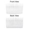Lawie 20 Pack Clear Small Plastic Hair Side Comb With Long Teeth Thin Fine Gray Hair Pins White Mini Barrettes for Women Bridal Wedding Veil Decorative DIY Craft Headpiece French Twist Bun Accessories