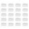 Lawie 20 Pack Clear Small Plastic Hair Side Comb With Long Teeth Thin Fine Gray Hair Pins White Mini Barrettes for Women Bridal Wedding Veil Decorative DIY Craft Headpiece French Twist Bun Accessories