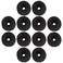 Angla 12 Pack Black Terry Cloth Hair Scrunchies Ties for Women