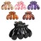 Lawie 6 Pack Tortoise Shell Leopard Black Brown Butterfly Octopus Plastic Hair Claw Clips Jaw Barrettes Grips Clamps Decorative Bun Chignon Hair Up Fancy Accessories for Women Girl Thin Thick Hair