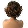 Wiginway Curly Wavy Wig Synthetic Hairpiece for Women Natural Style Medium Golden Brown Full Wigs 8 Inch