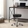 KKTONER Round Rolling Stool Chair PU Leather Height Adjustable Shop Stool Swivel Drafting Work SPA Medical Salon Stools with Wheels Office Chair Black