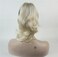 Lydell 12" Dual Use Straight Curly Styled Clip In Claw Ponytail Hair Extension Synthetic Hairpiece 125g with a jaw/claw clip (613A Light Blonde)