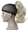 Lydell 12" Dual Use Straight Curly Styled Clip In Claw Ponytail Hair Extension Synthetic Hairpiece 125g with a jaw/claw clip (613A Light Blonde)