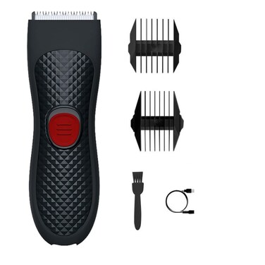 EBC Body Hair Trimmer Clipper cuts Hair Safe on Skin, Electric Body Shaver &ndash; Safe &amp; Gentle Grooming Tool for Men and Women, Dual Heads with Rechargeable Design.