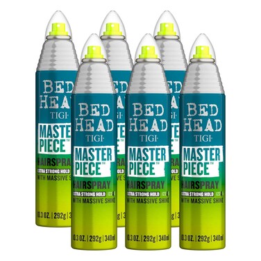 Bed Head by TIGI Masterpiece Shiny Hairspray with Strong Hold 10.3 Oz (Pack of 6), Blue/Green, 0.91 pounds, 61.8 Ounce