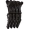 Cala Black croc hair clips 4 count, 4 Count