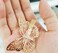 Butterfly Hair Clips,12 Pcs Cute Metal Butterfly Hair Claw Pins Barrettes Accessories Hollow Butterfly Hairpins for Women Girls Weddings Bride (Gold)