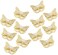 Butterfly Hair Clips,12 Pcs Cute Metal Butterfly Hair Claw Pins Barrettes Accessories Hollow Butterfly Hairpins for Women Girls Weddings Bride (Gold)