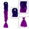 Braiding Hair Extensions Synthetic High Temperature Fiber Twist Braids Hair (purple)