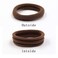 HOYOLS 1.6 Inch Large Soft Seamless Elastic Hair Ties, Stretch Nylon Fabric Ponytail Holders for Women Thick Heavy Curly Hair No Slip No Damage Scrunchies Headbands 50 Pcs (Sparkling Amber)