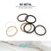 Hoyols Ponytail Holders, No Metal Braided Hair Bands Elastic Thick Tie for Women Thick Fine Curly Hair gomas para el pelo 50 Count 4mm (White)