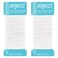 Hoyols Ponytail Holders, No Metal Braided Hair Bands Elastic Thick Tie for Women Thick Fine Curly Hair gomas para el pelo 50 Count 4mm (White)