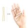 Hoyols U Shaped Bobby Pins, Metal Curved Curly Waved Bun Clips Hairpin for Women Girls Grips Hairstyle Updo Thin Thick Hair, 100 Count 2.4 in (Blonde)