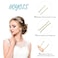 HOYOLS U Shaped Blonde Bobby Pins Assorted Size, Metal Clips for Buns Women Girls Hairstyle Updo Thin Thick Hair Gold, 150 Count