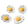4 Pcs Cute Poached Egg Hair Clips Egg Yolk Barrettes Non-Slip Hairpins for Women and Girls Small Hair Accessories