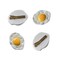 4 Pcs Cute Poached Egg Hair Clips Egg Yolk Barrettes Non-Slip Hairpins for Women and Girls Small Hair Accessories