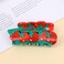 Tomato Shape Hair Claw Clip Dopamine Fruit Non-Slip Hair Accessories 3.2" X 2" for Thin Hair Women Girls, Red Tomato