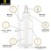 BRIGHTFROM Twist Top Applicator Bottles, Squeeze 4 OZ Empty Plastic Bottles, Refillable, Clear Open/Close Nozzle - Multi Purpose (Pack of 2)