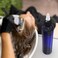 BRIGHTFROM Twist Top Applicator Bottles, 8 OZ Multicolored Squeeze Empty Plastic Bottles, Black Nozzle, BPA-Free, PET, Refillable, Open/Close Nozzle - Multi Purpose (4 Pieces)