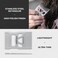 Trayvax Shift Wallet Comb, Wide Tooth Comb for Beard and Hair with Bottle Opener, RFID Protection, Stainless Steel, Silver