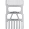 Trayvax Shift Wallet Comb, Wide Tooth Comb for Beard and Hair with Bottle Opener, RFID Protection, Stainless Steel, Silver