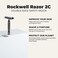 ROCKWELL RAZORS 2C Gunmetal Chrome Double Edge Safety Razor With Adjustable Shave Settings and 5 Fully Recyclable Razor Blades. Reusable Safety Razors for Men and Women