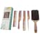 The Oriental Hair Brush and Comb Set by BeaverStrong - Far East All Purpose Large Paddle Brush and Combs Kit for Men and Women (5-Pack)