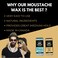Moustache Wax 100% Natural (Unscented), Medium Hold - Made In Canada,Premium quality -15g