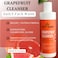 Grapefruit Cleanser- Daily Face Wash, Makeup Remover, Sulphate Free, Promotes Radiant, Glowing Skin With Natural Grapefruit Oil, Made In Canada, 210ml