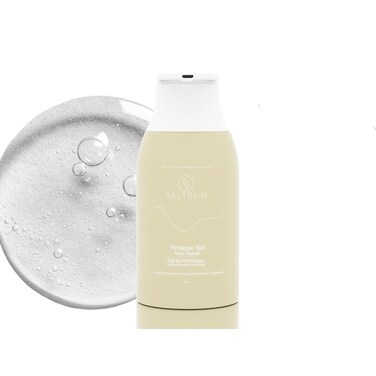 Himalayan Salt Facial Cleanser with Vitamin E and Tea Tree Oil, Moisturizing and Hydrating Face Wash for Normal to Combination Skin, Deep Cleansing Face Cleanser To Balance Skin pH, Vegan 300ml