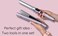 Aria Beauty Pop n Lock Hair Styling Set, Curling Iron, Flat Iron 2 in 1 Set, Ceramic Tools
