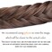 DIGUAN 4 strands Fishtail Synthetic Hair Braided Headband Classic Chunky Wide Plaited Braids Elastic Stretch Hairpiece Women Girl Beauty accessory, 61g/2.2oz(4-Copper Brown)